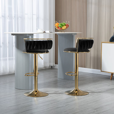 Swivel Upholstered Counter Stool (Set of 2)