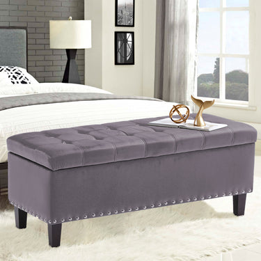 Worcester Velvet Ottoman