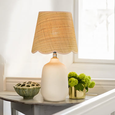 Ethelinda Modern Raffia Table Lamp