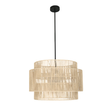 Eleonora 1 - Light Nature Brown Drum Pendant