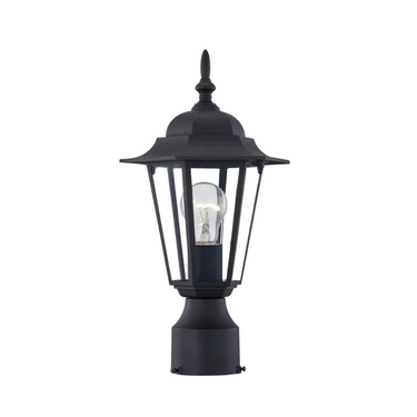 Anona 15" High Lantern Shaped Landscape Light Retro Outdoor Post Lighting with Clear Glass Shade