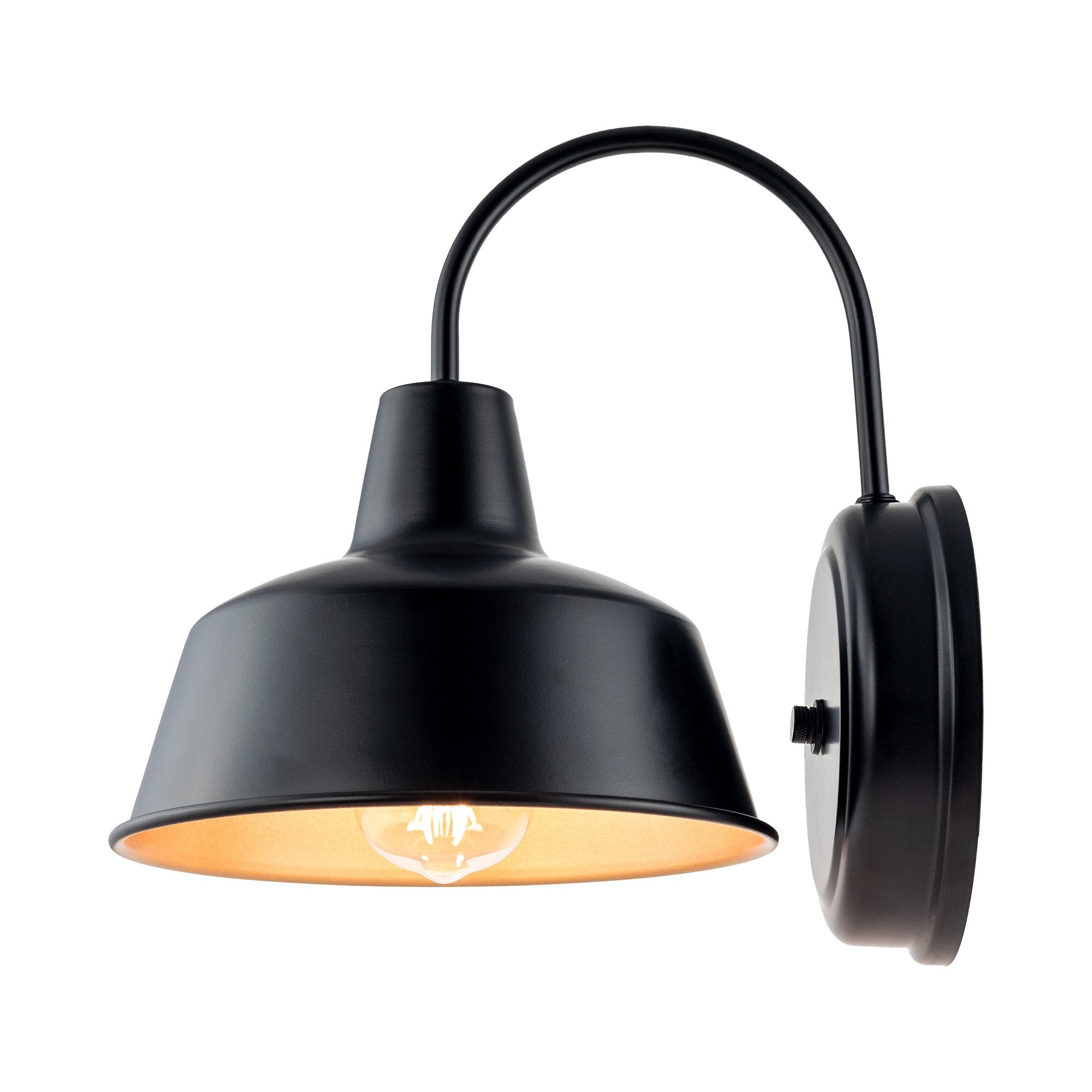 Outdoor Barn Light Black/Silver