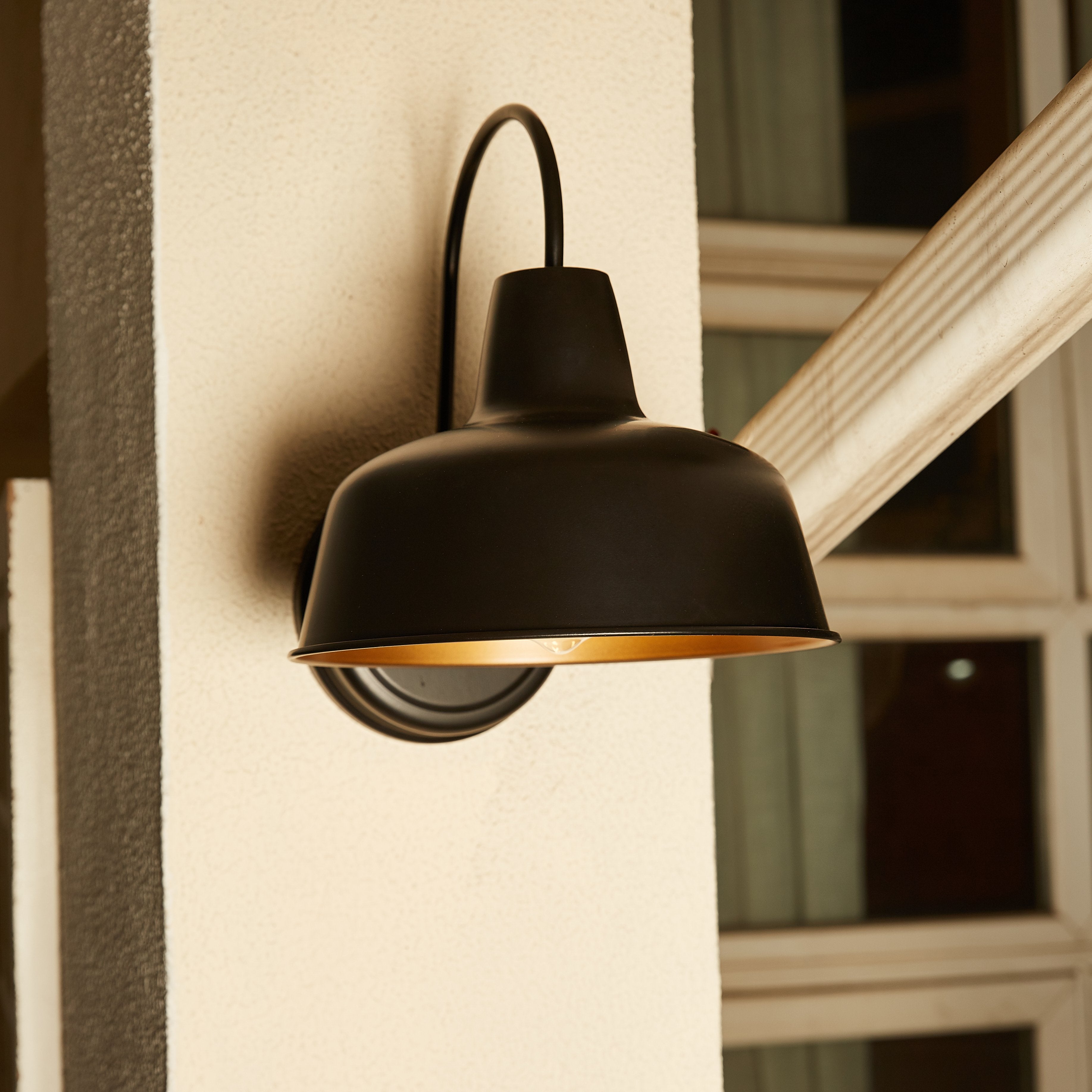 Outdoor Barn Light Black/Silver