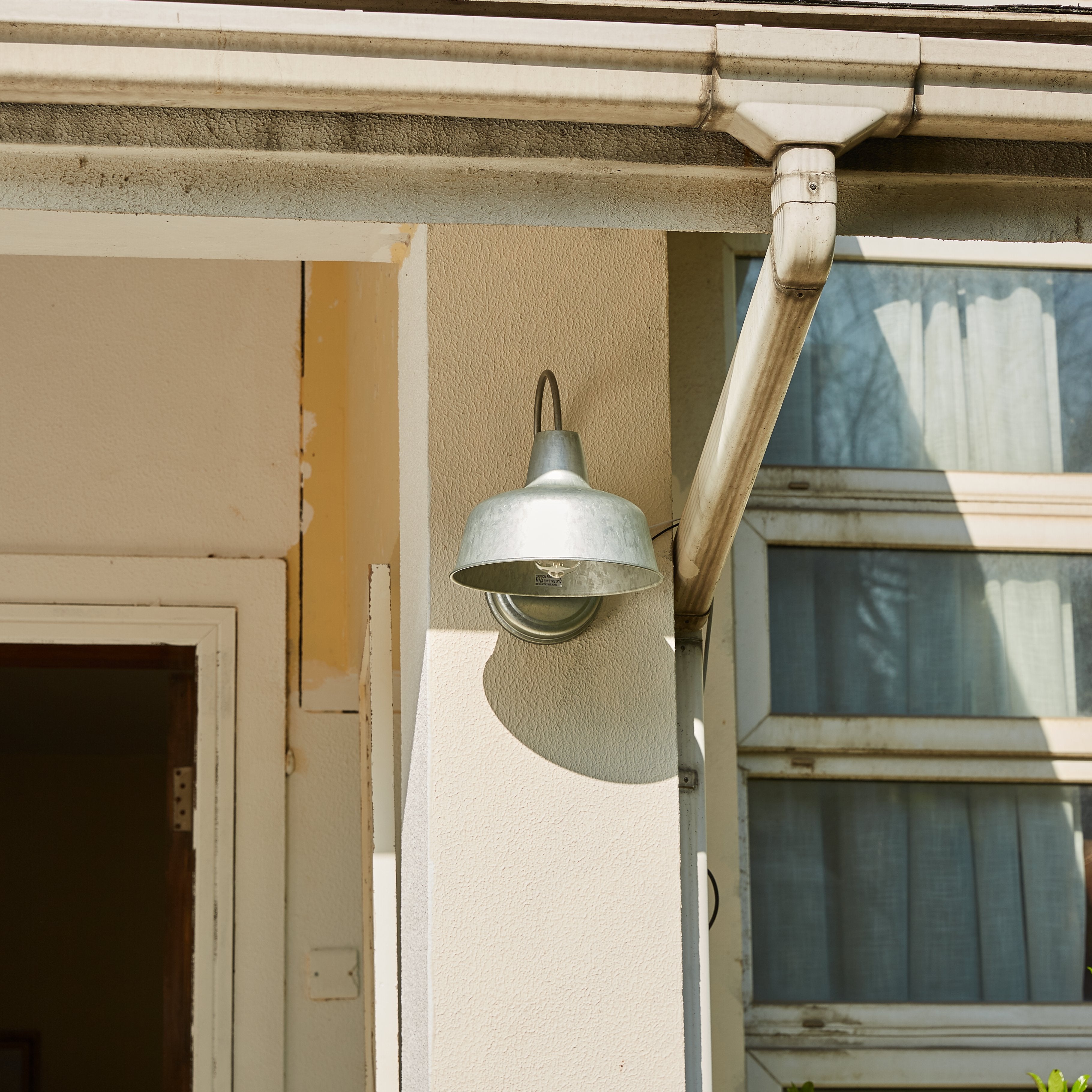 Outdoor Barn Light Black/Silver