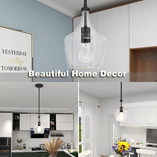 Modern Black Dark Bronze Pendant Light