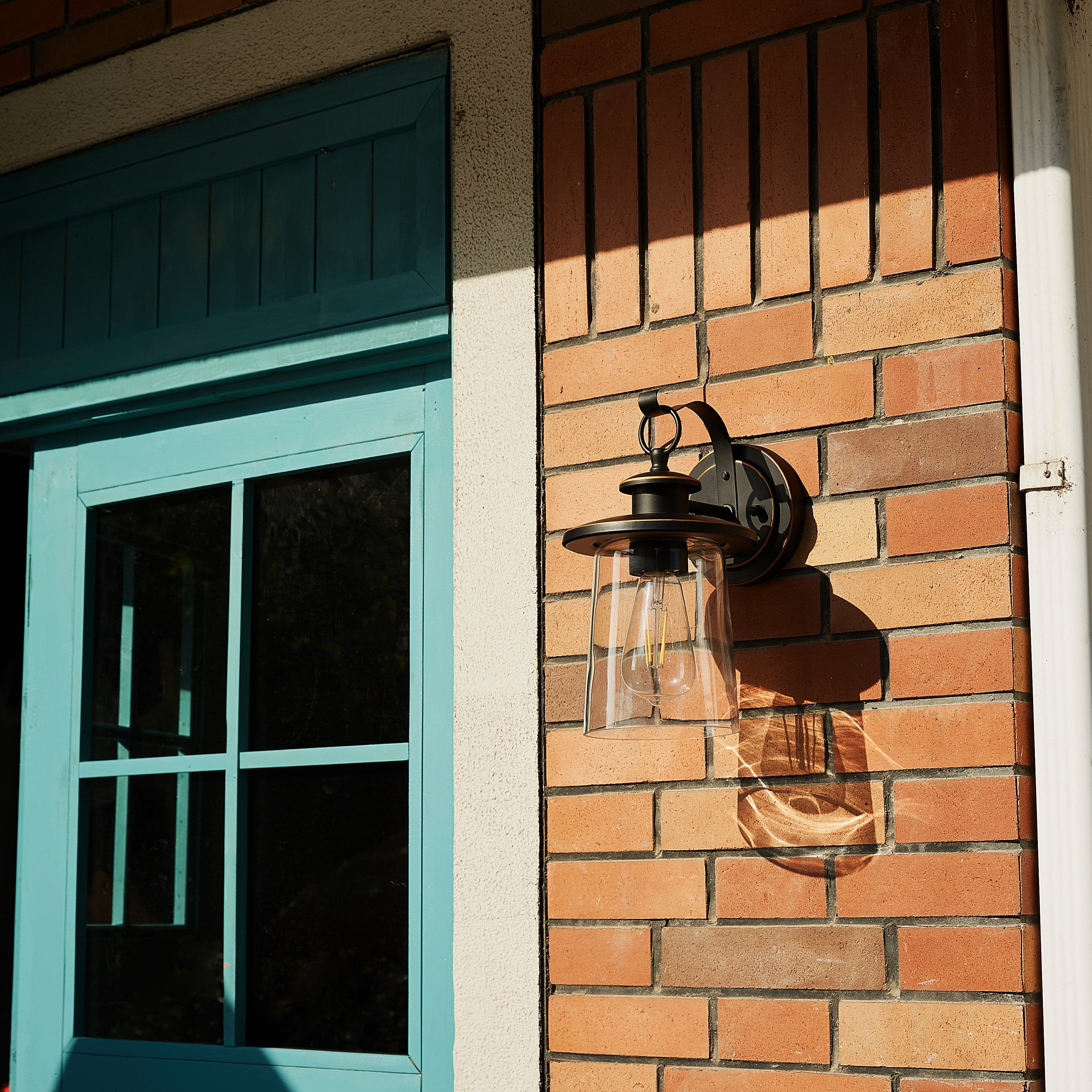 Oil Rubbed Bronze/Black 12'' H Outdoor Wall Lantern