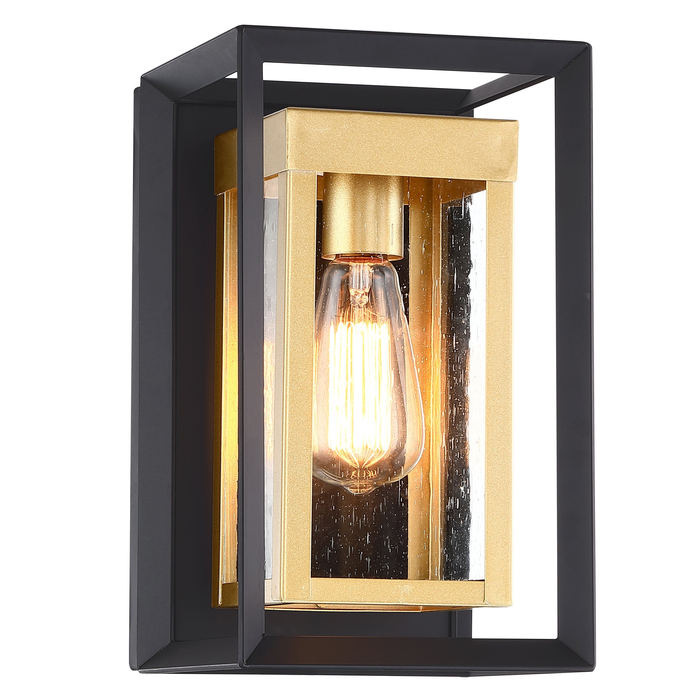 Matte Black 11.82'' H Outdoor Wall Lantern